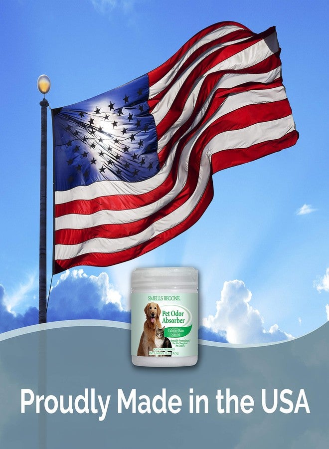 SMELLS BEGONE 15oz Gel Pet Odor Eliminator - Absorb & Remove Strong Odors from Pets, Cat Litter, Dog Poop, Urine Smells - Eliminate Whole Home Odors with Essential Oils (Calming Rain, 2-Pack) - Image 5